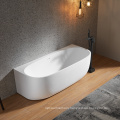 Modern Design OEM Service Durable Solid Surface Matte White Freestanding Bathtub